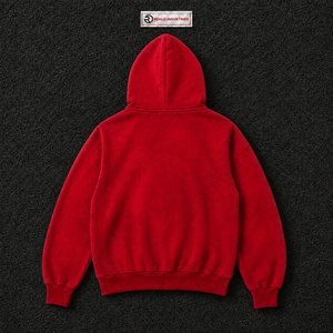 Custom <b>Red</b> Zip Up Hoodie Oversized Gothic <b>Cross</b> AB Letter Graphic Streetwear Unisex Fashion Hooded Sweatshirt For Men and Women - Product Image 6