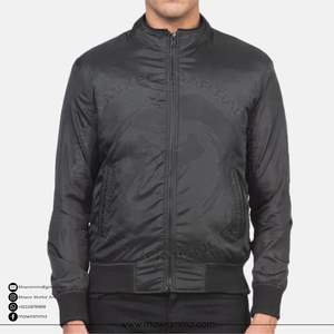 Veste bomber en satin personnalisée Mawra, broderie, patchwork, camouflage, veste universitaire unisexe, imperméable, respirante, écologique - Product Image 3