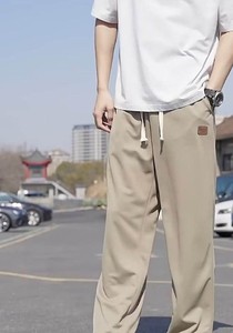 Nouvelle Collection – Pantalon Décontracté Ample et Léger en Coton 100% pour Homme, Taille Mi-Haute, Coupe Droite, Idéal pour l'Extérieur - Product Image 5