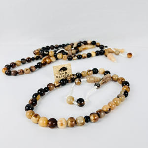 Misbaha de prière moderne religieuse, 33 perles, fait main, en corne véritable, couleur blanche, perles de comptage musulmanes, chapelet islamique de luxe - Product Image 4