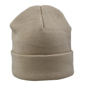 หมวกบีนนี่ไหมพรมอะคริลิกนุ่มสำหรับฤดูหนาว พร้อมโลโก้สั่งทำ ผู้ผลิตหมวกและหมวกบีนนี่ - Product Image 2