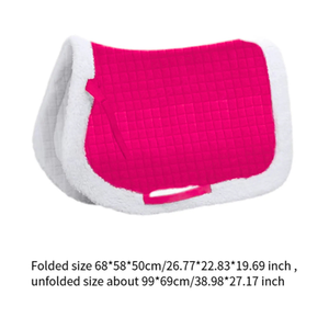 Almohadilla de Silla de Montar Personalizada Más Vendida con Piel de Zorro, Fabricante Mayorista para Doma, Salto y Entrenamiento Ecuestre, Directo de Fábrica - Product Image 1