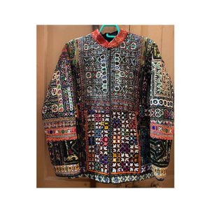 Ethnic Boho Tribal Embroidered Autumn 100% Cotton Finished Handmade Vintage <b>Mirror</b> Work Banjara Fashion Jacket Women Clothing - Product Image 1