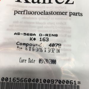 KALREZ AS-568A O-RING K #   163, COMPOUND: 4079 - Équipements et pièces semi-conductrices d'occasion fiables à l'échelle mondiale chez - Product Image 5