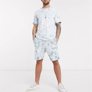 2026 Top Selling Factory-Made Men's Casual Summer Set Comfortable Loose Breathable <b>Elastic</b> Waist Custom Color - Product Image 1