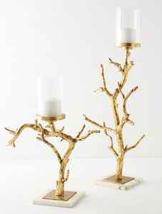 Candelabro de Metal Color Oro Rosa de Lujo, Centro de Mesa Decorativo para el Hogar - Product Image 4