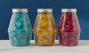 Botella Transparente de PET de 500 ml para Bebidas Lácteas Binggrae, Forma Cilíndrica, Tapa de Rosca, Orificio para Pajita, Impresión Digital y Serigrafía - Product Image 4