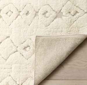 Tapis de style bohème de luxe, tapis texturé neutre, tapis à boucles coupées, motif géométrique moderne, tapis décoratif pour salon et chambre à coucher - Product Image 3