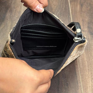 Pochette de luxe de créateur en cuir de vachette véritable pour femmes pochette de haute qualité avec bracelet fermeture éclair enveloppe plus proche pochette portefeuille - Product Image 6