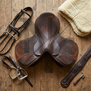 Selle d'équitation anglaise en cuir naturel souple de haute qualité, avec cadre en bois, confortable et durable, produits d'équitation anglaise en provenance d'Inde. - Product Image 5