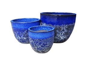 Macetas de Cerámica Ecológicas Más Vendidas, Color Rojo Campana, con Acabado Glaseado, Juego de Macetas con Orificio de Drenaje, para Interiores/Exteriores, de Barro - Product Image 6