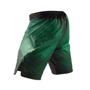 Pantalones Cortos Deportivos para Hombre, Grises con Estampado de Puntos, de Secado Rápido, Cintura Media, Cierre Elástico, Bolsillos, Diseño Sublimado, Satén, Movilidad Sin Restricciones - Product Image 5