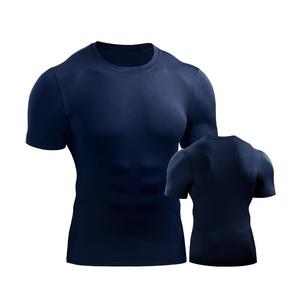 Camiseta de Compresión Deportiva de Poliéster y Elastano de 190 g, Absorbe la Humedad, Secado Rápido, Protección Contra Rozaduras para Surf, Top de Gimnasio para Hombre - Product Image 3