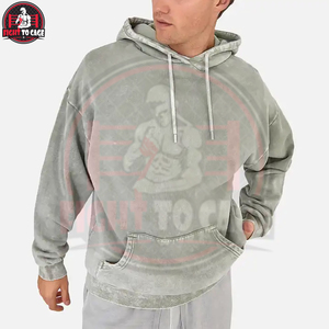 Qualité supérieure, nouvelle arrivée, meilleur fournisseur, service OEM ODM avec logo personnalisé, nouveaux sweats à capuche vintage tendance pour hommes, effet délavé à l'acide. - Product Image 2