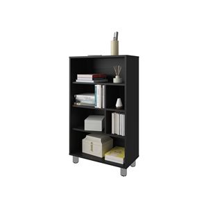 Libreria Nera a Sei Ripiani dal Design Elegante - Product Image 4