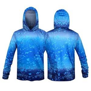 Hoodie de pêche respirant, maillot de pêche personnalisé, chemise de pêche performante, vêtements de pêche anti-UV pour l'extérieur - Product Image 2