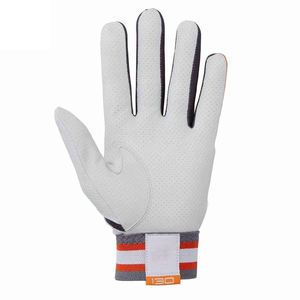 Guantes de Bateo de Cuero Blanco Unisex para Adultos, Acolchados, con Cierre de Velcro, Diseño Personalizado para Entrenamiento (Mano Izquierda) - Product Image 2