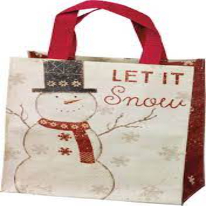 Sac fourre-tout de Noël personnalisé de qualité supérieure Article en soie personnalisé Style motif lettre Promotion Aus - Product Image 6