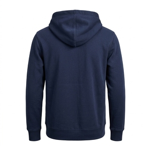 Sudadera con capucha de entrenamiento deportivo para hombre con cremallera completa, logotipo personalizado, venta al por mayor, forro polar de poliéster/algodón, ecológica, para invierno, marca privada - Product Image 2