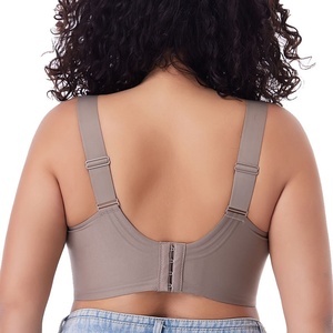 Soutien-gorge sans armatures pour femme, coupe pleine, couleur unie, confortable, dos nageur, maintien optimal, lavable en machine - Product Image 2