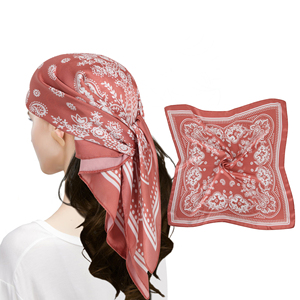 Pañuelos de Seda para Mujer, Elegantes y Ligeros, con Diseño Estampado, Textura Suave, para Cubrir el Cuello y los Hombros - Product Image 5