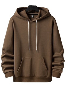 Sudaderas con Capucha de Punto para Hombre, Forradas para Invierno, 100% Algodón, Logotipo Frontal en Felpa, Ecológicas, de Secado Rápido y Transpirables - Product Image 6