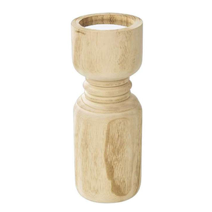 เชิงเทียนไม้ตกแต่งบ้าน ดีไซน์คลาสสิก ขัดเงา เป็นมิตรกับสิ่งแวดล้อม  ตกแต่งโต๊ะอาหาร งานฝีมือหลากหลาย - Product Image 1