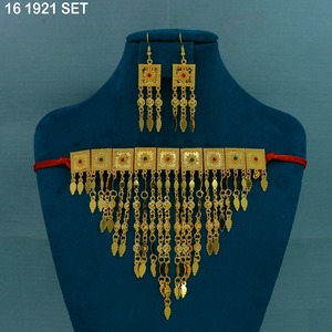 Luxury Exquisite Fashionable Middle Eastern <b>Wedding</b> Jewelry Latest MIJ Elegant High Quality Gold Plated Vintage Jewelry Set - Product Image 2