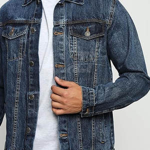 Veste en jean pour homme en tissu respirant fabriqué avec des matériaux de haute qualité, veste d'hiver pour homme la plus vendue pour adultes - Product Image 5