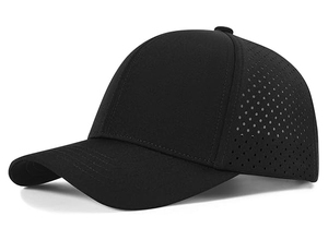 Casquette de baseball pour homme OEM CUSTOM, séchage rapide, maille découpée au laser, visière incurvée, fermeture snapback, haute qualité Fortleo - Product Image 4