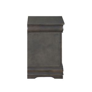 Comodino in pino massiccio grigio scuro con 2 cassetti - Product Image 6