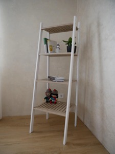 Estante de Escalera de Madera y Metal para Uso Diario, Organizador de Estudio, Estante de Almacenamiento para Oficina, Escuela, Biblioteca, Hecho a Mano en India - Product Image 4