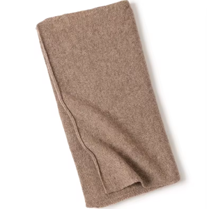 Bufanda de punto para mujer, chal largo y cálido para invierno, bufanda clásica teñida de color liso - Product Image 6