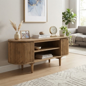 <b>Rustic</b> Wood <b>Cabinet</b> Rattan Door Storage Sideboard Balinese Handcrafted Buffet Kitchen Cupboard Home Furniture Display Item Topss - Product Image 3