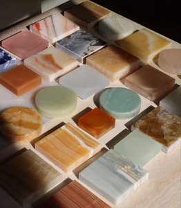 Resin Round <b>Coaster</b> Set Modern Non-Slip Eco-Friendly Handmade <b>Drink</b> Mats <b>for</b> Table Decor - Product Image 6