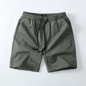 Nouveaux shorts d'été mi-longs à cordon de serrage pour hommes, décontractés, amples, de sport, couleur unie, longueur genou, vente en gros - Product Image 3