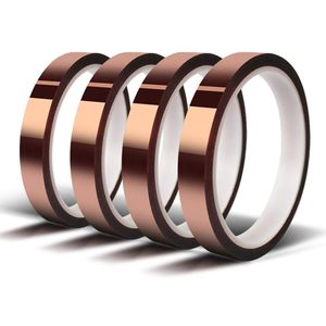 4 Rotoli di Nastro Adesivo Termico Resistente al Calore per Sublimazione, Senza Residui, 10mm X 33m (108ft) - Product Image 1