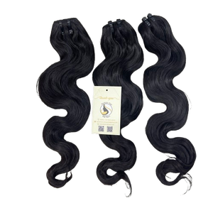 12A Grado Cuerpo rizado profundo Ondulado Negro Paquetes Cutículas completas Alineadas Cabello humano vietnamita de Vietnam - Product Image 1