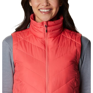 Ultra Light Winter Casual Stand Collar Canvas Knitted Breathable Eco-Friendly <b>Vest</b> Zipper Closure Windproof Padded Filling - Product Image 2