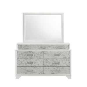 Soul Modern Style <b>White</b> Wood Framed <b>Mirror</b> Includes <b>Mirror</b> Only Same As B009P309602 (CA Inventory) - Product Image 5