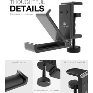 New Foldable Aluminum Headphone <b>Stand</b> Hanger Desk Space-Saving Universal Mount for <b>Headset</b> Soundbar Universal Fit for Fi Devices - Product Image 4