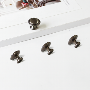Tiradores Redondos de Aleación de Zinc con Borde de Cuerda para Muebles de Cocina y Baño, Herrajes para Cajones y Armarios, ¡Venta Caliente! - Product Image 2