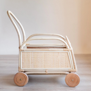 เกวียนหวายทรงสี่เหลี่ยมผืนผ้าน่ารักเป็นมิตรต่อสิ่งแวดล้อมสำหรับเด็กดีไซน์แบบมัลติฟังก์ชั่น - Product Image 5