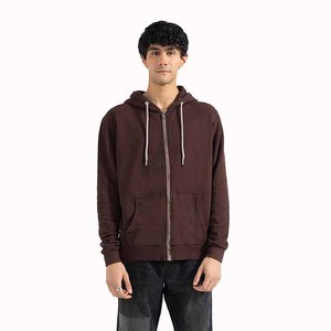 Ventes en gros de sweats à capuche zippés personnalisés élégants pour hommes, avec fermeture éclair intégrale et logo, sweats à capuche zippés en coton mélangé - Product Image 1