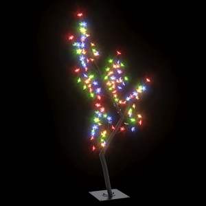 Albero di Natale Artificiale da 120 cm, Colorato, in Plastica e Metallo Nero - Product Image 2