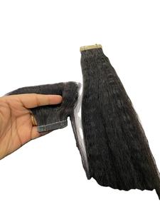 Venta caliente Extensiones de cabello de cinta India Onda natural Onda profunda suelta Rizo italiano con cutículas alineadas - Product Image 6