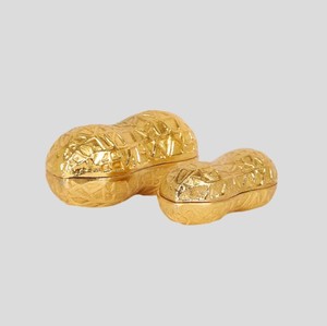 Premium Modern Polished Metal <b>Storage</b> <b>Box</b> Gold Finish Decorative Container for Snacks Jewelry & Home Decor Dishwasher Safe - Product Image 1