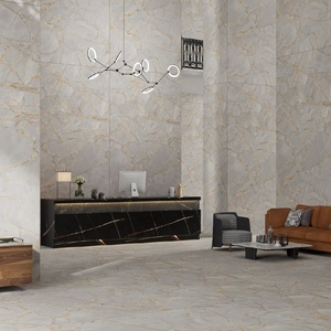 Style moderne de qualité 1600*3200*12mm Carreaux de sol muraux de grande taille Dalle émaillée polie en porcelaine pour fond de vie 11mm - Product Image 3