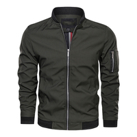 Blouson bomber léger pour homme, vêtement décontracté pour tous les jours, vente en gros, blousons bomber classiques à fermeture éclair pour homme