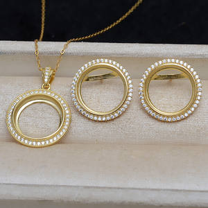 Ensemble d'accessoires DIY en argent S925 4892, perle de 14,5 mm, coquille de cheval, fond plat, pendentif vide pour boucles d'oreilles et support pour boucles d'oreilles, bijoux tendance - Product Image 1